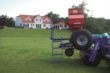 The seed box is easily accessible via the ladder and platform. The platform is surrounded by a handrail which makes it a safe working area.